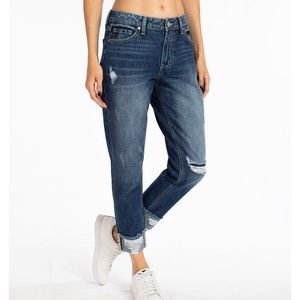 Kancan Women’s High Rise Boyfriend Jeans